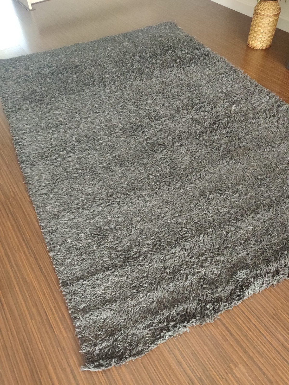 Mooi grijs tapijt, Ophalen, Shaggy, Gebruikt, 150 tot 200 cm