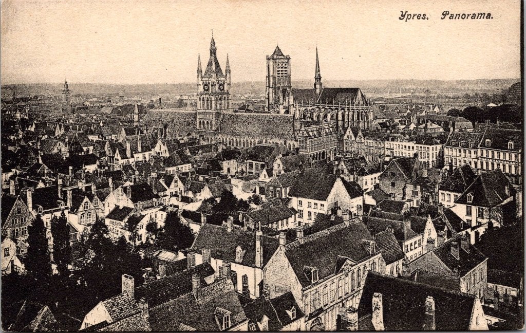 Ieper België - 12 antieke postkaarten Carte Postale I, Verzamelen, Ophalen of Verzenden, Voor 1920, Ongelopen, West-Vlaanderen