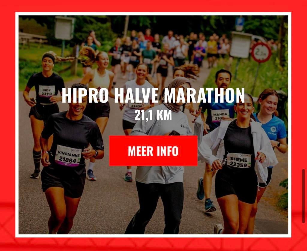 2x HiPRO Halve Marathon ticket, Tickets en Kaartjes, Evenementen en Festivals, Eén persoon