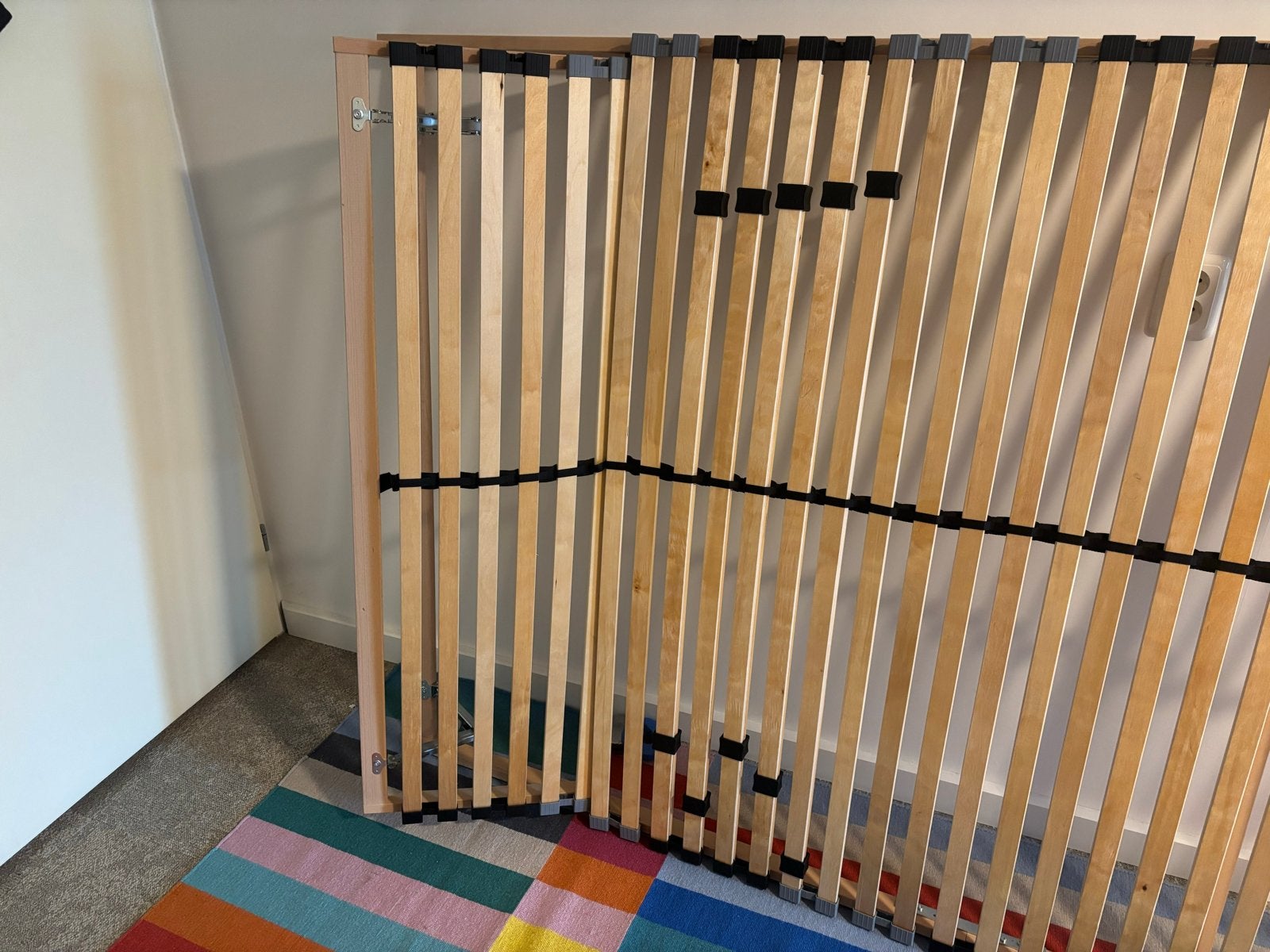 Lattenbodem 140cm met verstelbaar hoofdgedeelte, Ophalen, Eenpersoons, 140 cm, Zo goed als nieuw