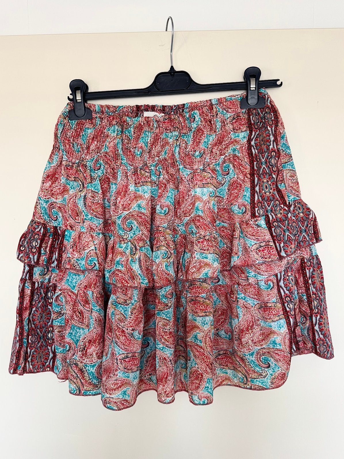 Bigg Bull by Cam boho paisley print rok one size, Kleding | Dames, Rokken, Zo goed als nieuw, Maat 38/40 (M), Meerkleurig, Boven de knie