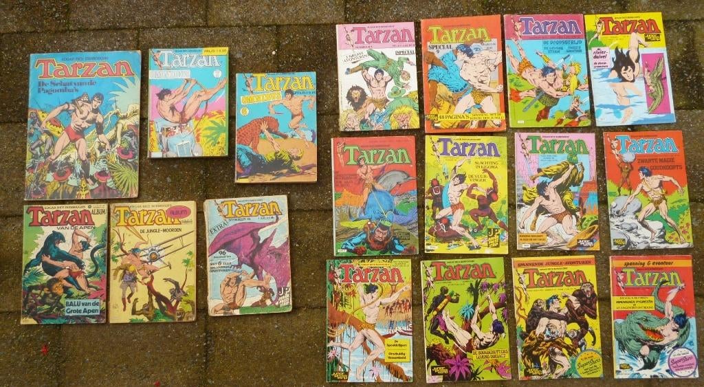 Grote partij TARZAN comics stripblaadjes 69 stuks, Gelezen, Europa, Ophalen of Verzenden, Meerdere comics