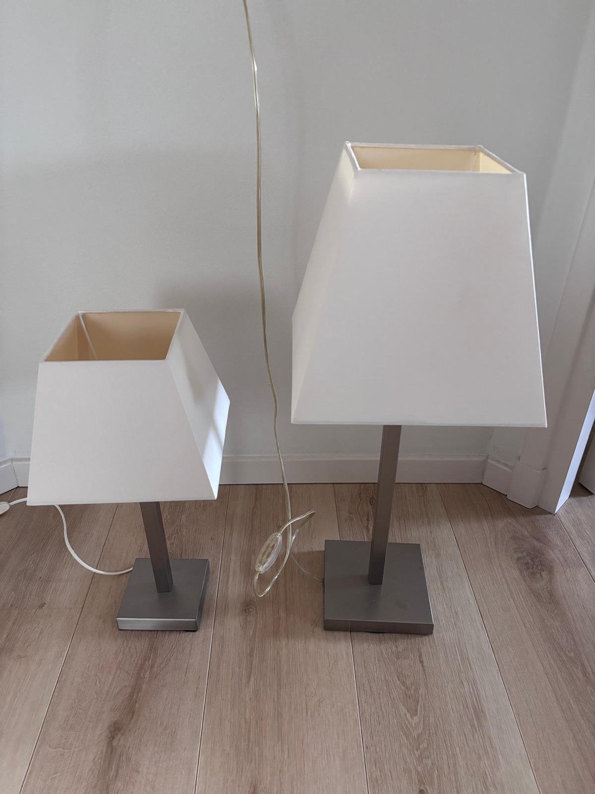 2 tafel/schemerlampen, Ophalen, Gebruikt, Met kap