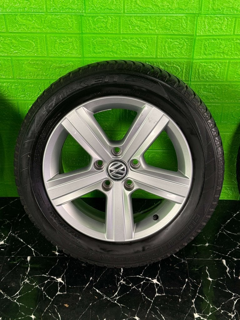 Originele Volkswagen Golf velgen 16" 5x112 Dover 7mm caddy, Niet ingevuld, Gebruikt, 16 inch, Banden en Velgen