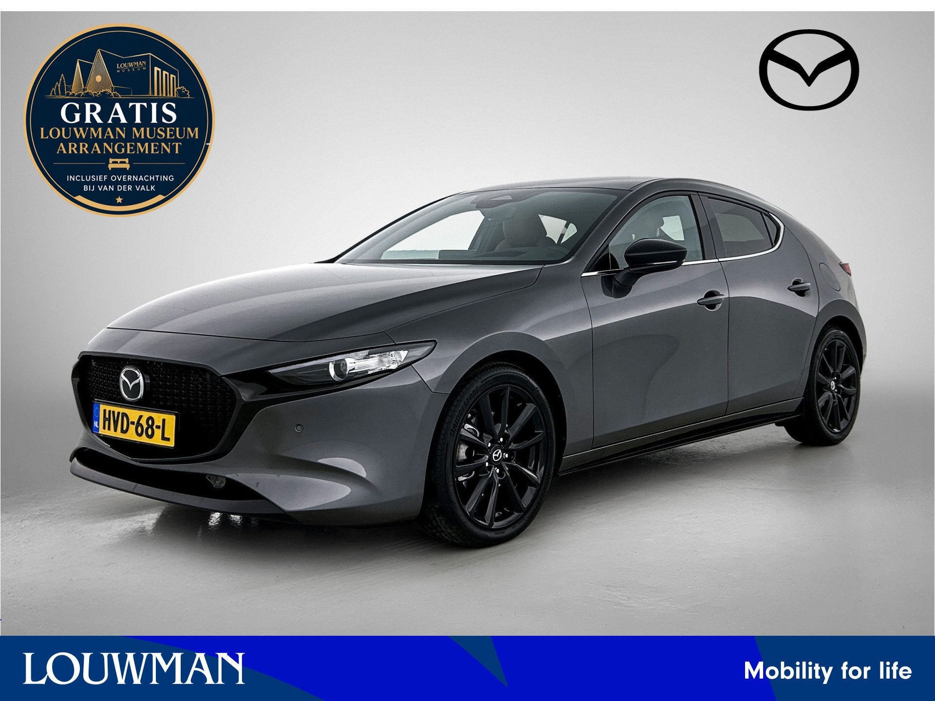 Mazda 3 2.5 e-SkyActiv-G M Hybrid 140 Nagisa | Uniek interie, Voorwielaandrijving, 12 maanden, Gebruikt, 4 cilinders