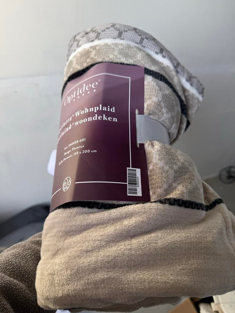 Optidee woonkleed / woonplaid - Nieuw in verpakking, Ophalen of Verzenden, Nieuw