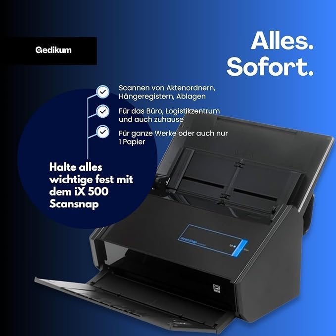 Scansnap IX500, Computers en Software, Scanners, Ophalen, Gebruikt, MacOS, Documentscanner