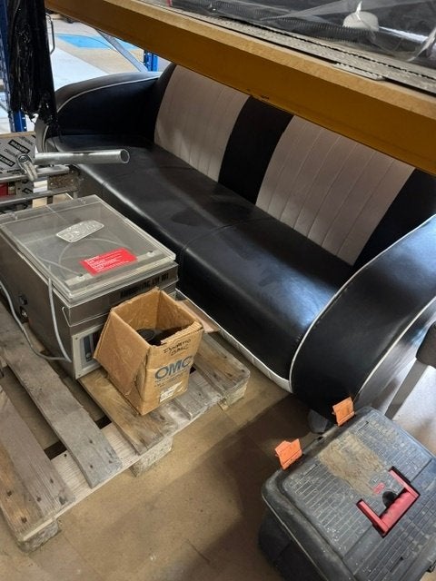 American diner bank, Huis en Inrichting, Ophalen, Gebruikt, 150 tot 200 cm, Tweepersoons