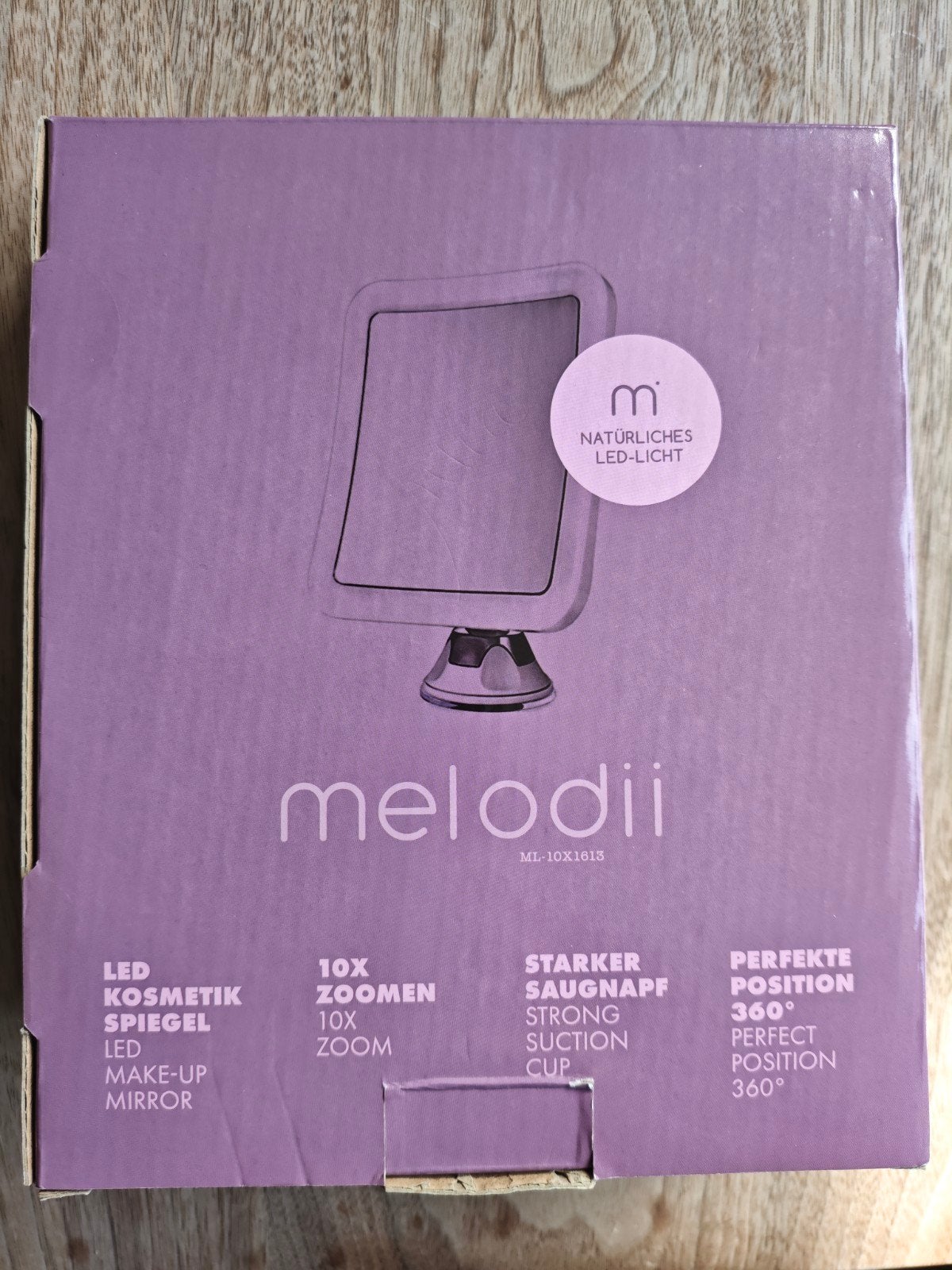 Make Up Spiegel Melodii ML10X LED Verlichting, Ophalen, Nieuw, Rechthoekig
