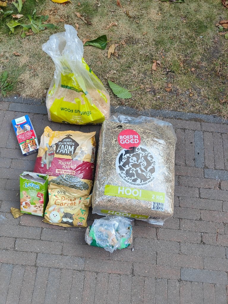 Konijnen voeding gratis ophalen, Ophalen, Gebruikt, Knaagmateriaal