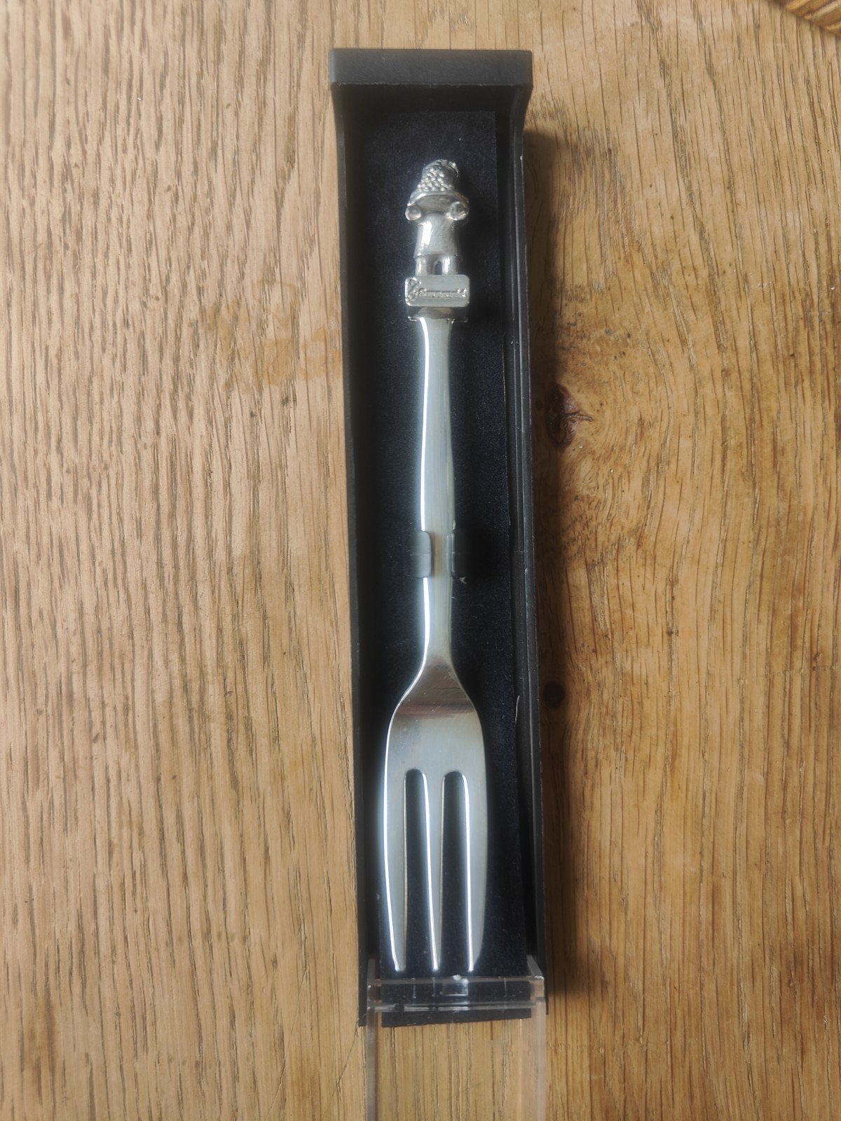 vintage bestek flipje  vorkje verzilverd, Ophalen of Verzenden