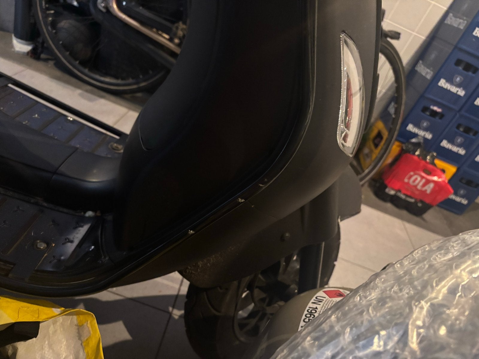 Agm mat zwart, Ophalen, Maximaal 45 km/u, Vespa S, Zo goed als nieuw