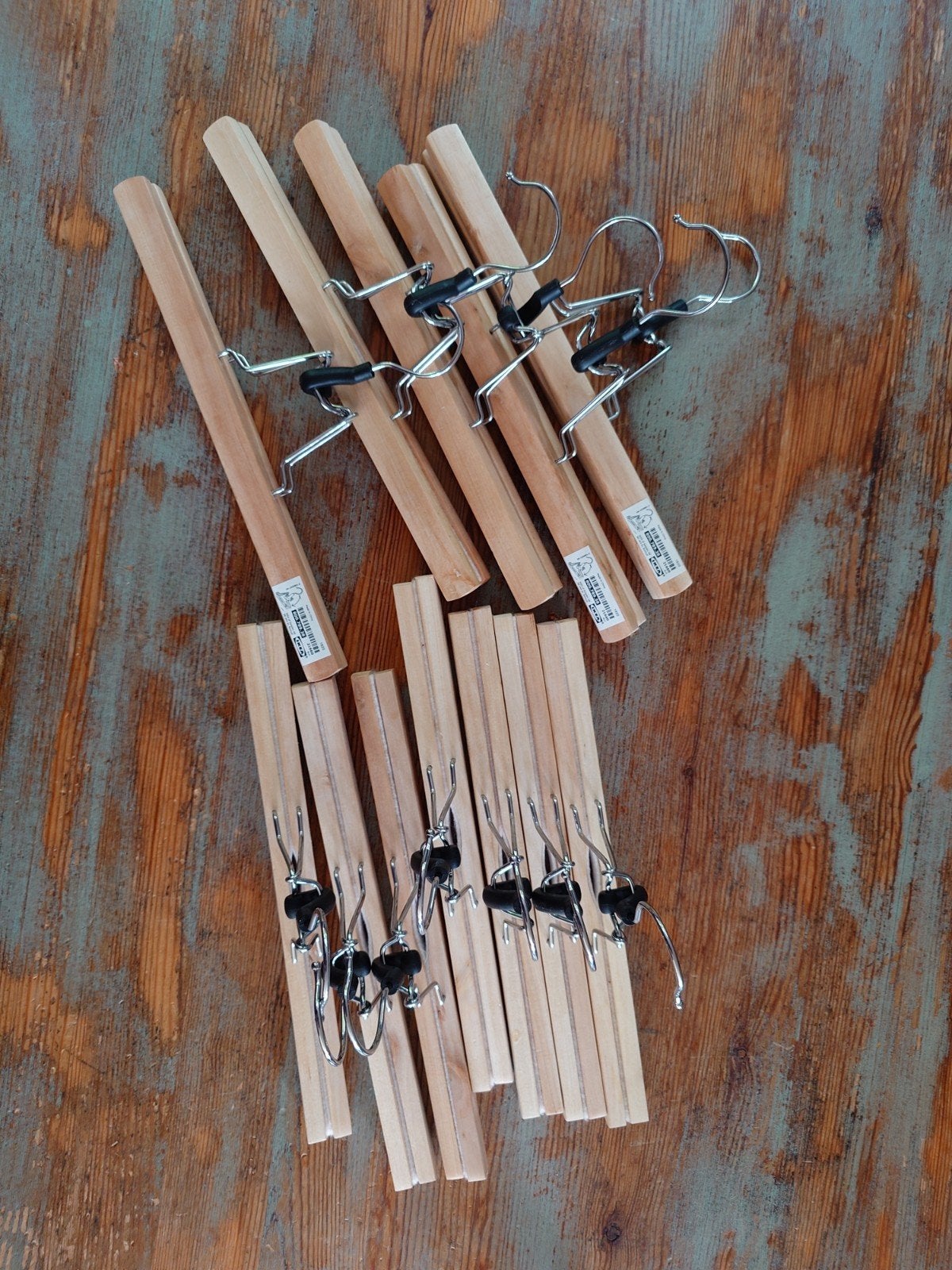 12x kleerhanger broek hout ikea, Nieuw, Minder dan 100 cm, 25 tot 50 cm, 50 tot 100 cm