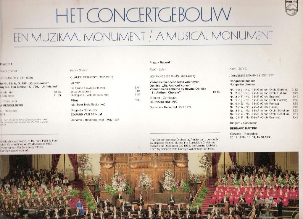KCO Concertgebouworkest zeldzame LP STRUCTON-American Expres, Cd's en Dvd's, Vinyl | Klassiek, Ophalen, Gebruikt, Overige formaten