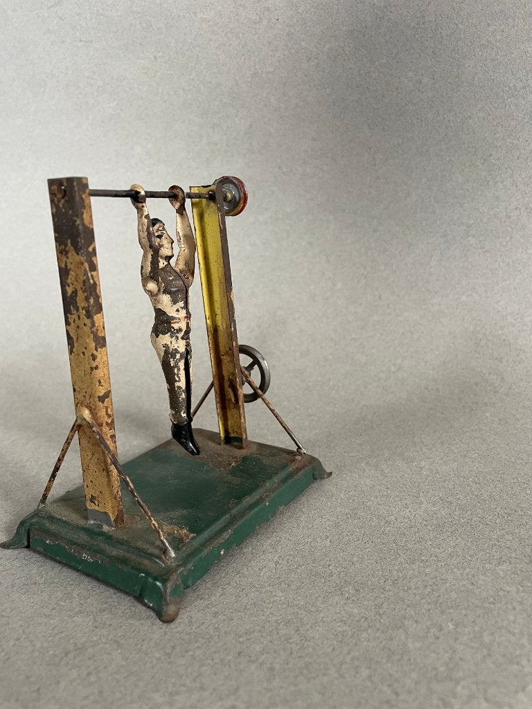 Antieke blikken acrobaat uit omstreeks 1900, Ophalen of Verzenden