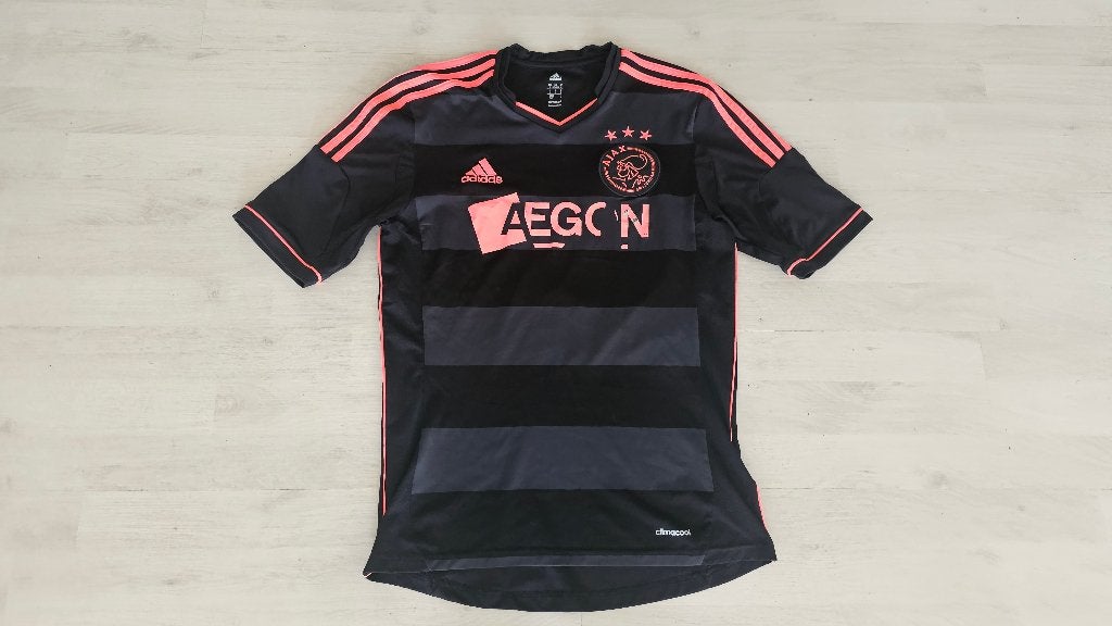 Ajax UIT Shirt! Seizoen 13/14! Mt S!, Blauw, Overige maten, Ophalen of Verzenden, Voetbal
