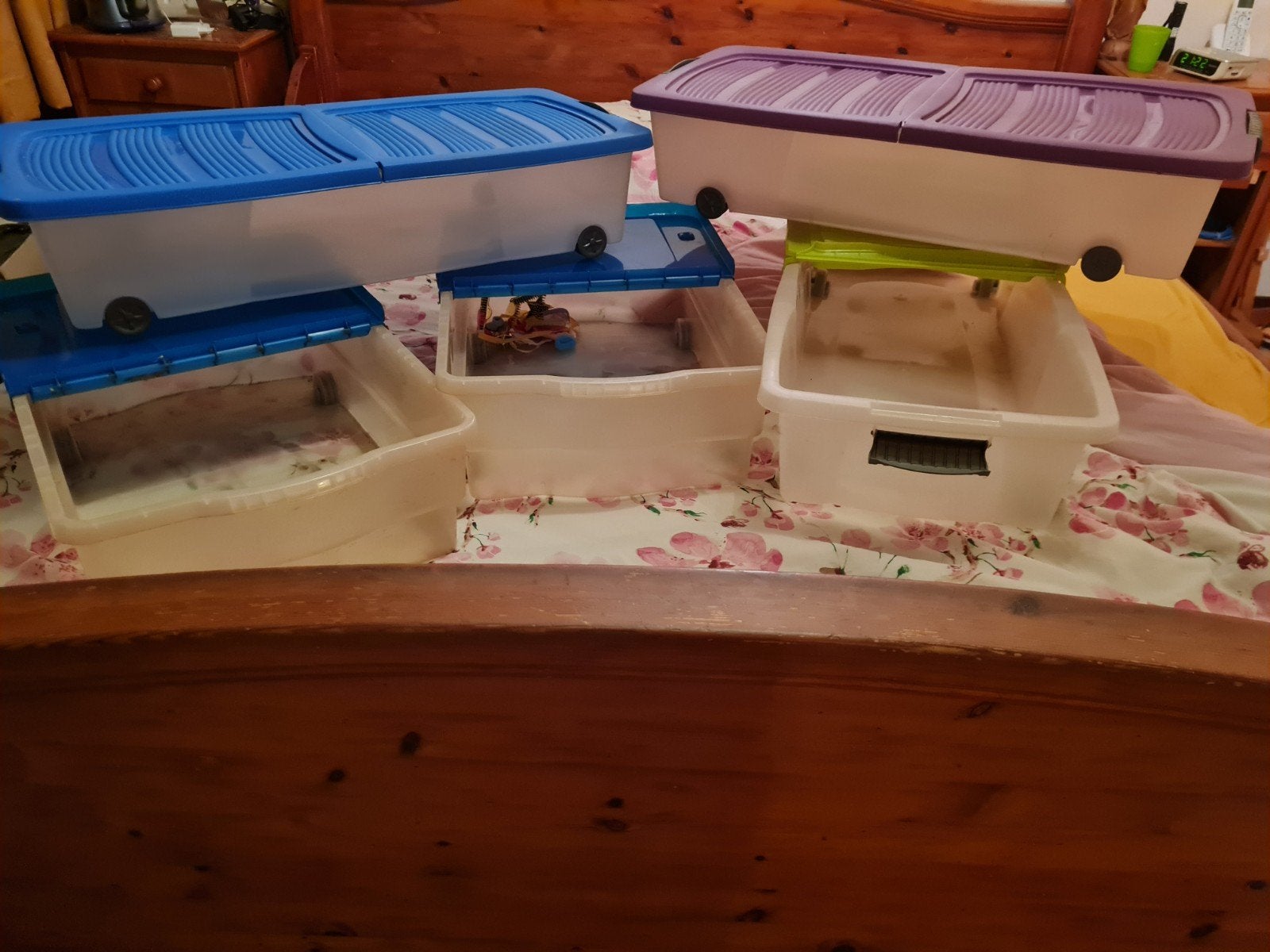 opberg boxen, Ophalen, Gebruikt