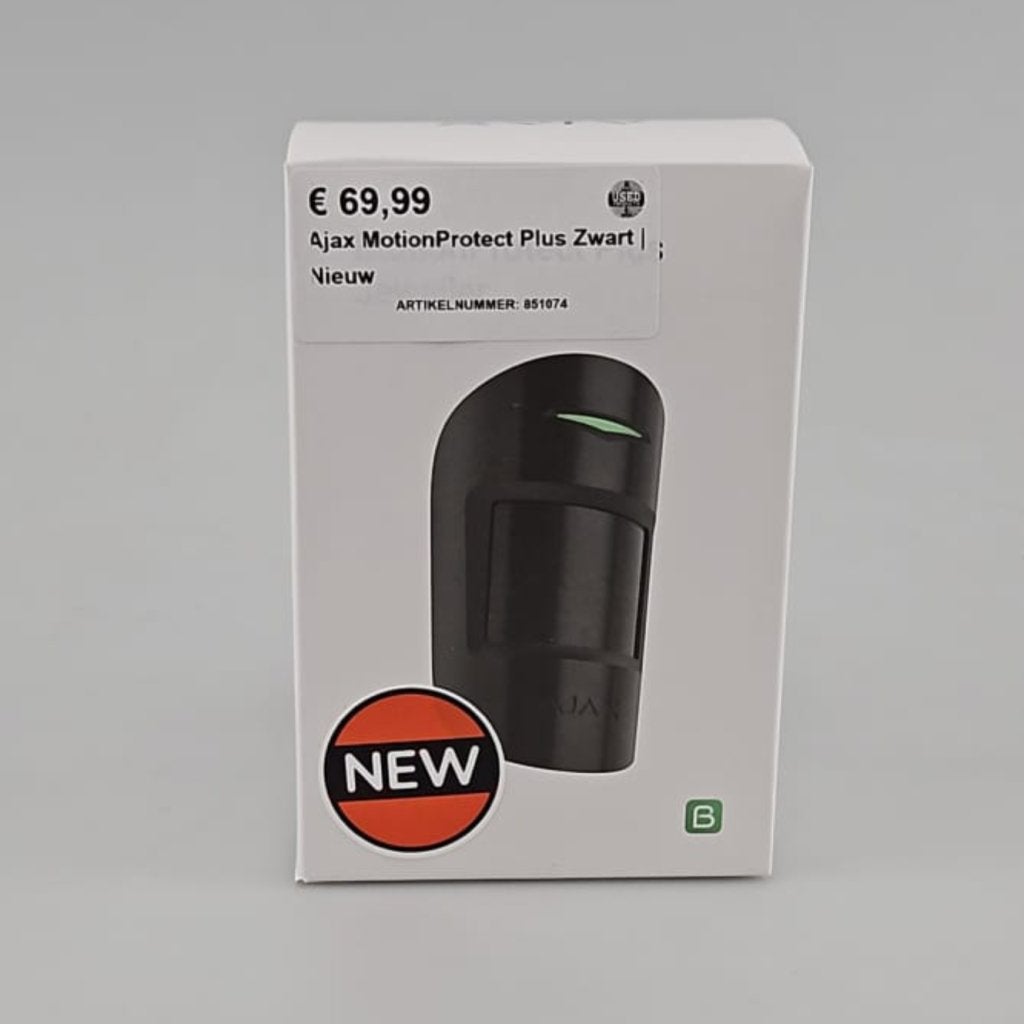 Ajax MotionProtect Plus Zwart | Nieuw, Flex Ltd., Nieuw, https://flex.com/contact-us, Nobelstraat 10, 5807 GA Oostrum LB, Limburg, Nederland