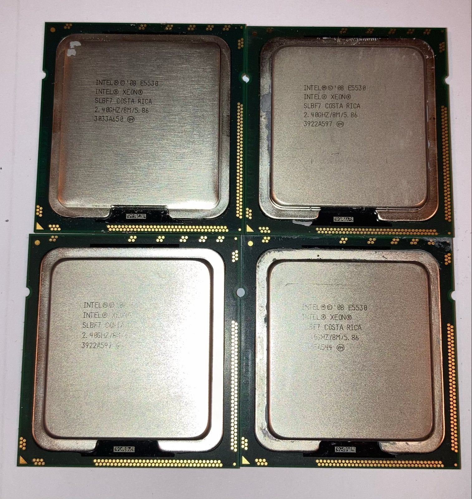 4x Intel XEON E5530 CPU - Quad Core 2.40GHz Processoren, Computers en Software, Ophalen of Verzenden, Gebruikt, 4-core, 2 tot 3 Ghz