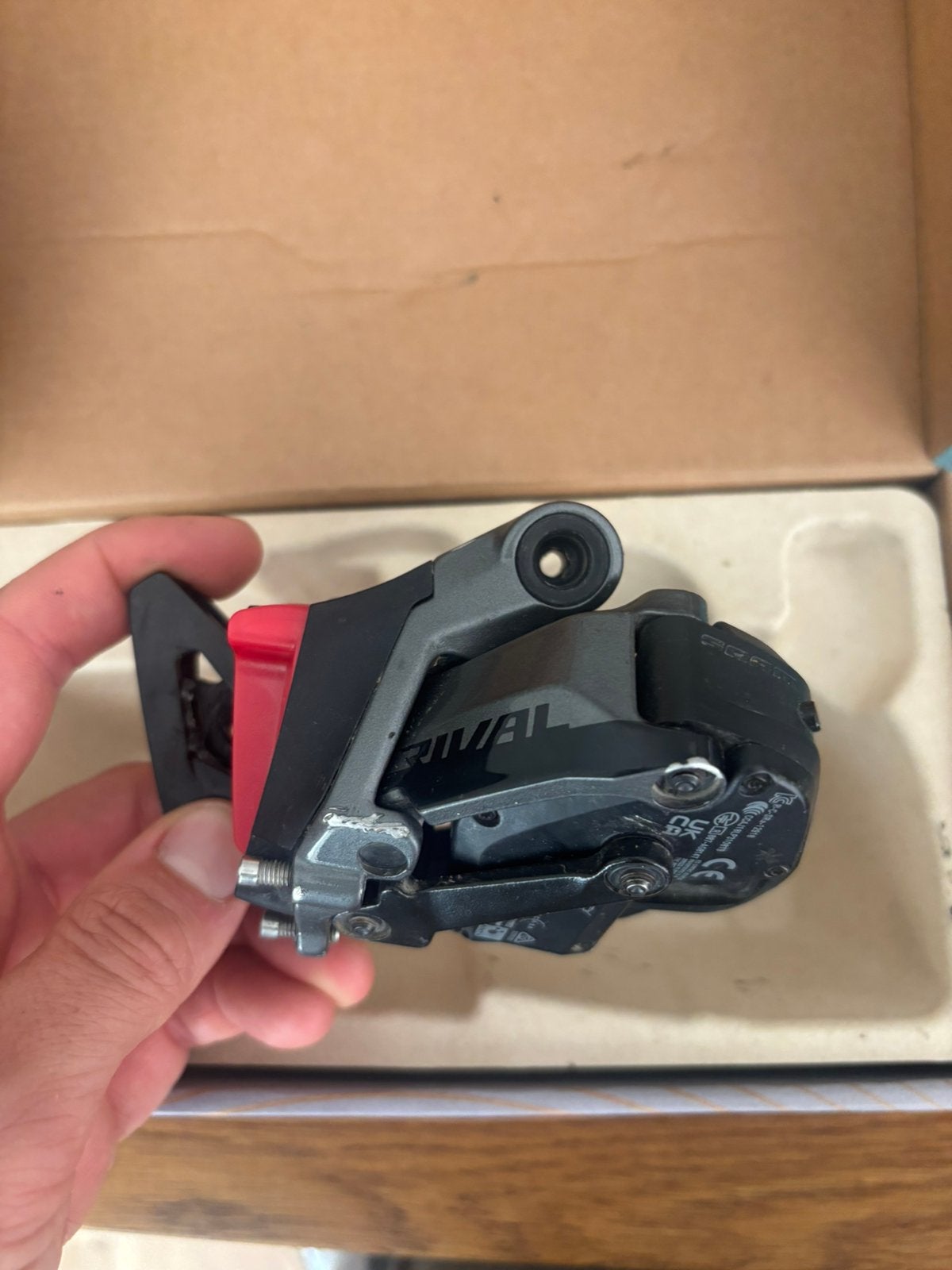 Sram rival derailleur, Gebruikt, Ophalen of Verzenden, Derailleur of Ketting, Aluminium