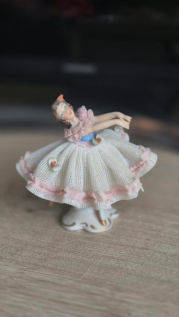 Dresden art porselein ballerina beeldje, Ophalen of Verzenden