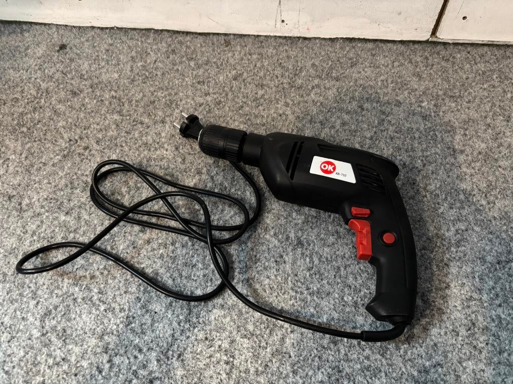 OK KB-710 klopboormachine 710W elektrische boor, Doe-het-zelf en Verbouw, Gereedschap | Boormachines, Ophalen, Zo goed als nieuw