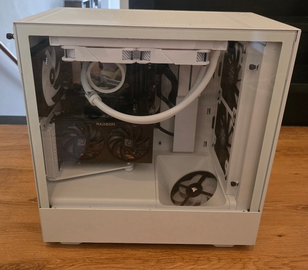 Witte Gaming PC – i5 10400 + RX 7600, Ophalen, Refurbished, 512 GB, Gaming