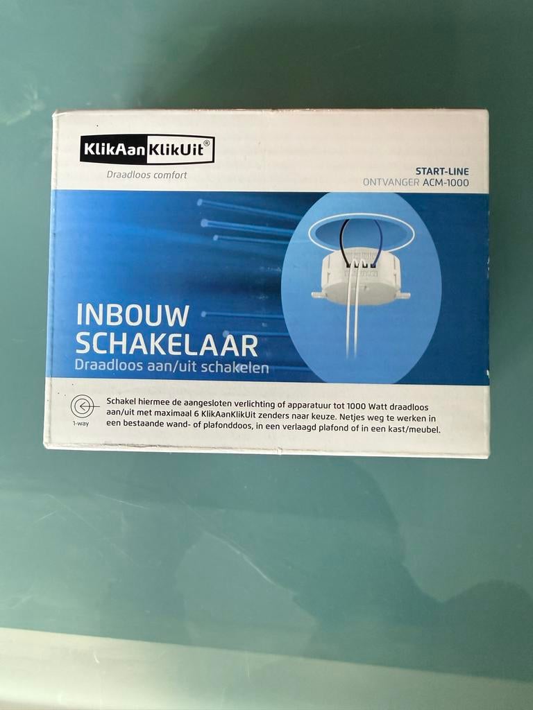 NIEUW KlikAan KlikUit ACM-1000 Inbouw Schakelaar, Ophalen of Verzenden, Nieuw, Schakelaar