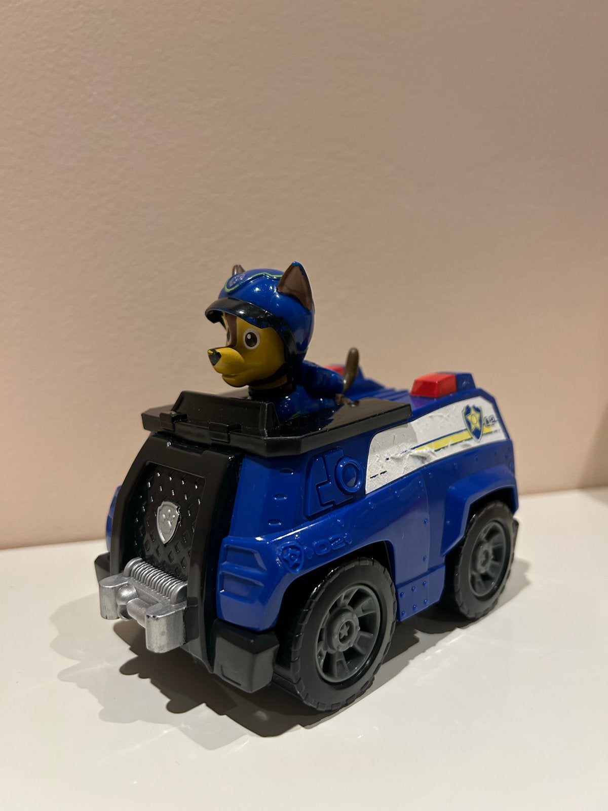Paw Patrol Chase Politieauto & Rubble Figuur Speelgoed, Ophalen of Verzenden, Gebruikt