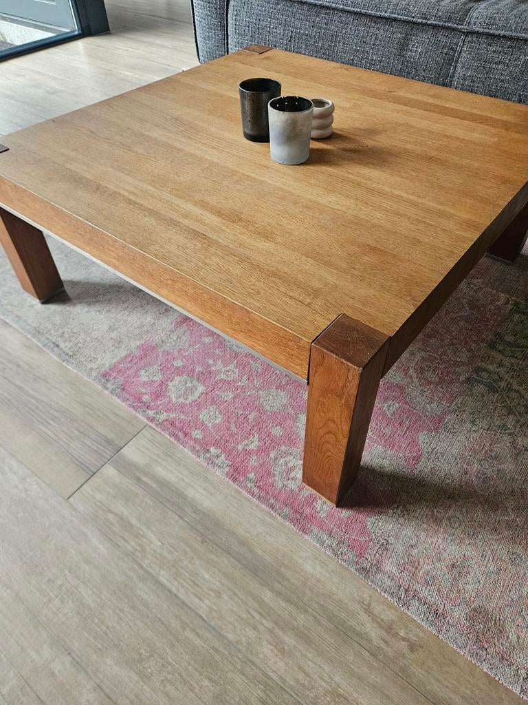 Makaz salontafel afmetingen 90 bij 90 cm, Ophalen, Gebruikt, 50 tot 100 cm, 50 tot 100 cm
