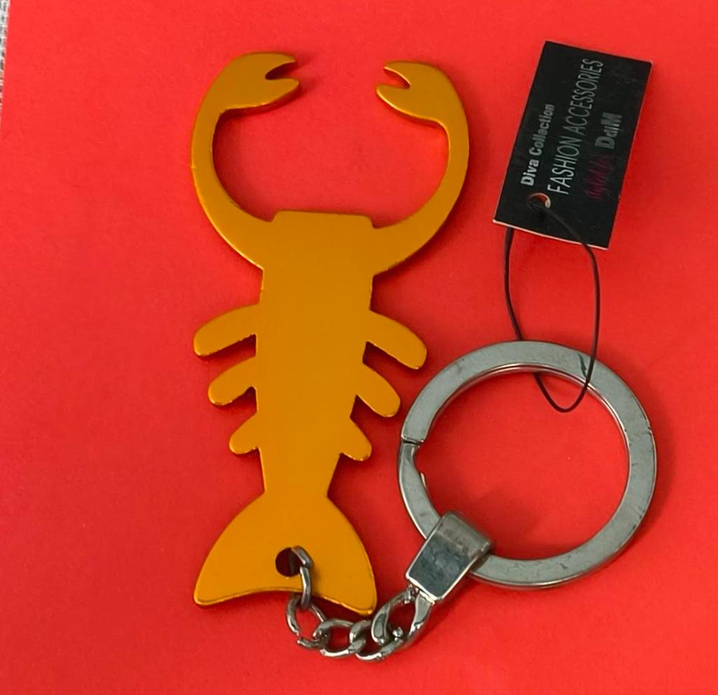 Kreeft sleutelhanger (oranje), Verzamelen, Sleutelhangers, Zo goed als nieuw, Dier of Natuur, Ophalen of Verzenden