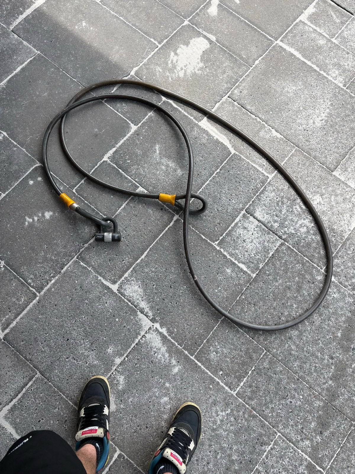 Gebruikt kabelslot voor fiets of boot 5 meter, Ophalen of Verzenden, Gebruikt, Kabelslot