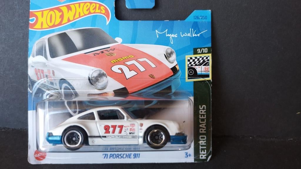 Porsche 911 1971 Outlaw Magnus walker 1:64 Hotwheels Pol, 1186 MJ 1 NL, Auto, Verzenden, Nieuw