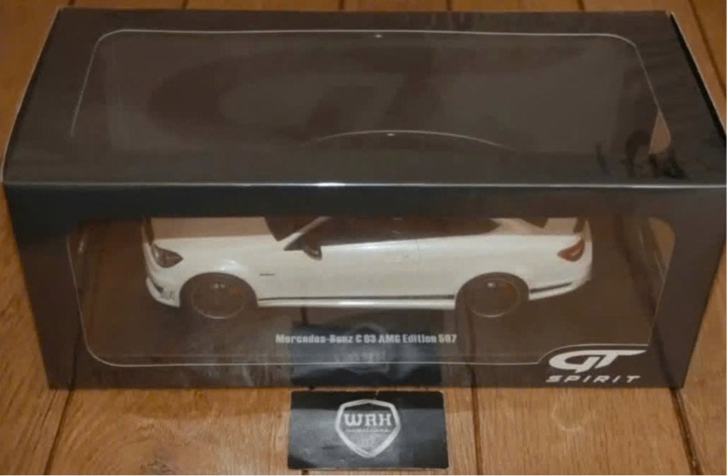 1:18 MERCEDES C63 COUPE EDITION 507 wit GT899 GT spirit WRH, Verzenden, Zo goed als nieuw, Auto, Overige merken