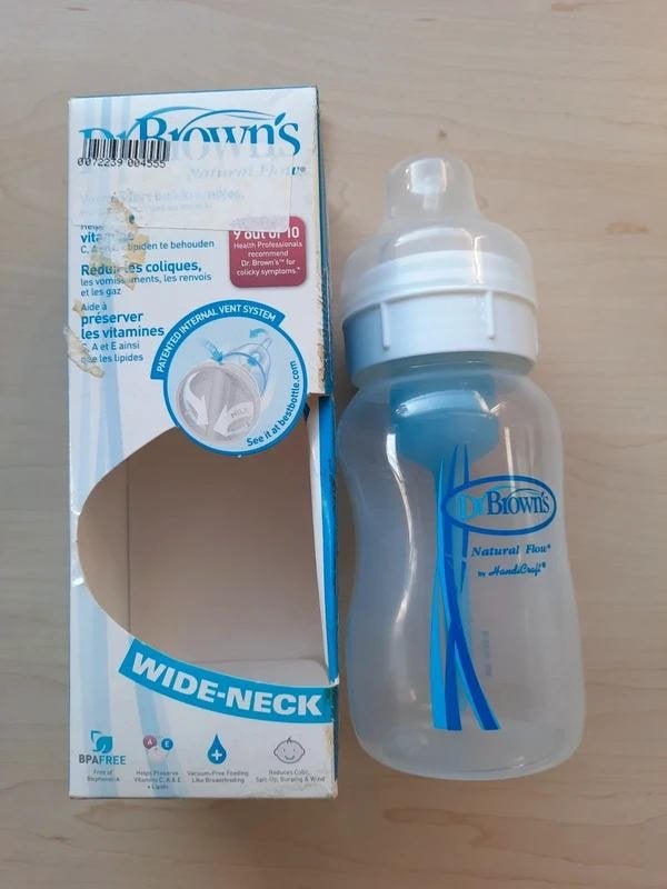Dr brown's Wide-neck fles, Ophalen of Verzenden, Nieuw, Babyfles, Dr. Brown's