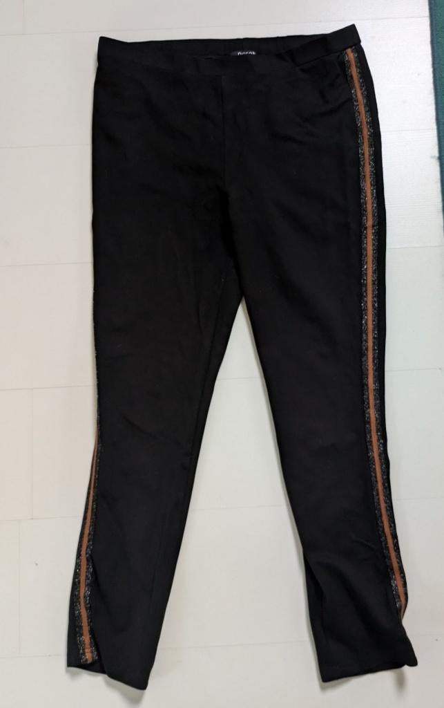 Norah zwarte tregging legging met piping maat 44, Kleding | Dames, Zwart, Maat 42/44 (L), Ophalen of Verzenden, Zo goed als nieuw