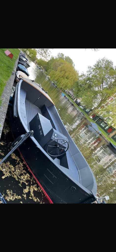 Geklonken aluminium groepssloep 10m x 3,60m - 60 PK, 70 cm, Gebruikt, 1.95 meter, Binnenboordmotor
