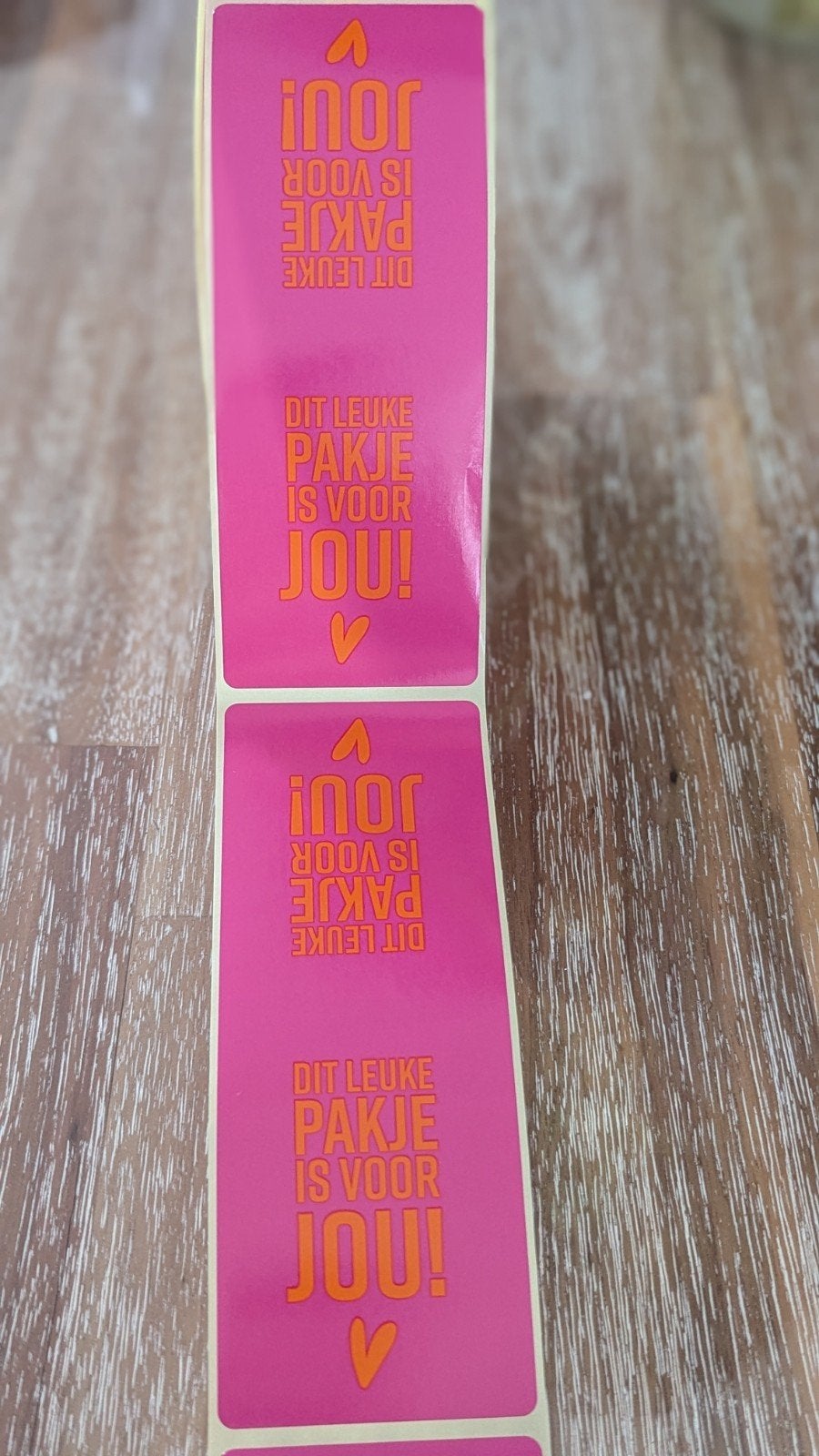Sluitstickers "dit leuke pakje is voor jou", Diversen, Cadeaupapier, Ophalen of Verzenden, Nieuw
