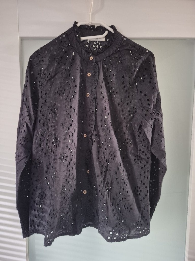 Zwarte broderie blouse van Circle of Trust maat M, Maat 38/40 (M), Zwart, Ophalen of Verzenden, Zo goed als nieuw