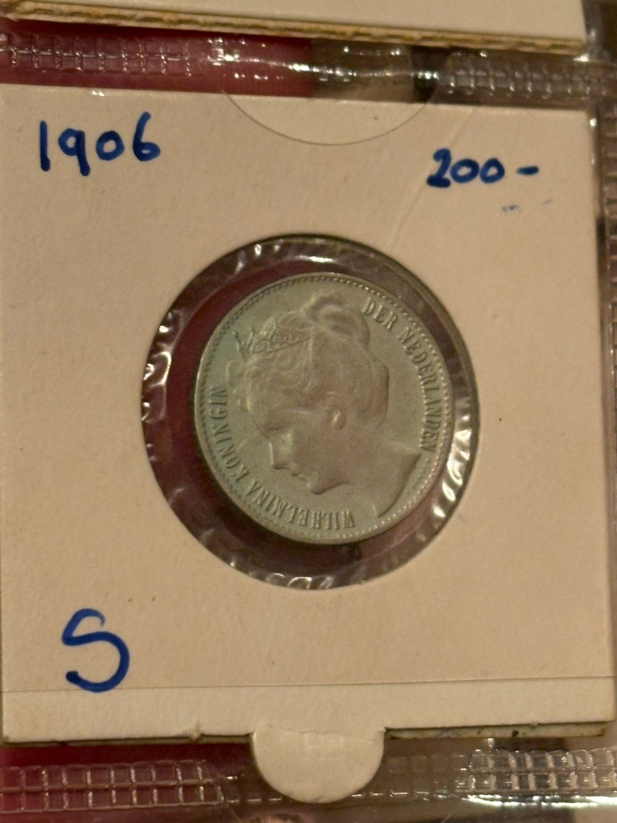 Zilveren 1/2 gulden munt Koningin Wilhelmina 1906, ½ gulden, Zilver, Ophalen of Verzenden, Koningin Wilhelmina