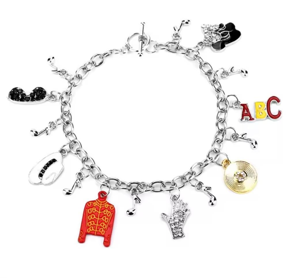 Michael Jackson bedelarmband - King of Pop, Overige materialen, Nieuw, Ophalen of Verzenden, Met bedels of kralen