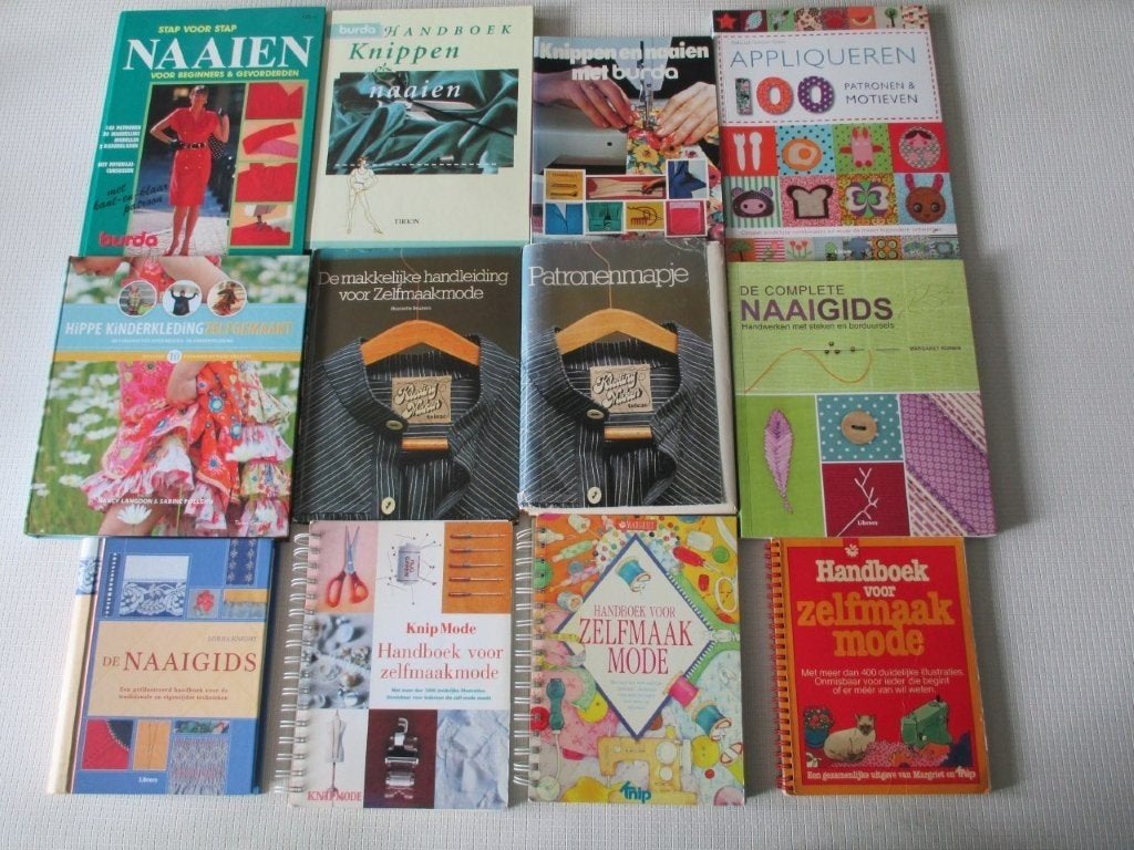 Handboeken voor zelfmaakmode,Burda,Knip,Margriet,Appliqueren, Hobby en Vrije tijd, Kledingpatronen, Verzenden, Zo goed als nieuw