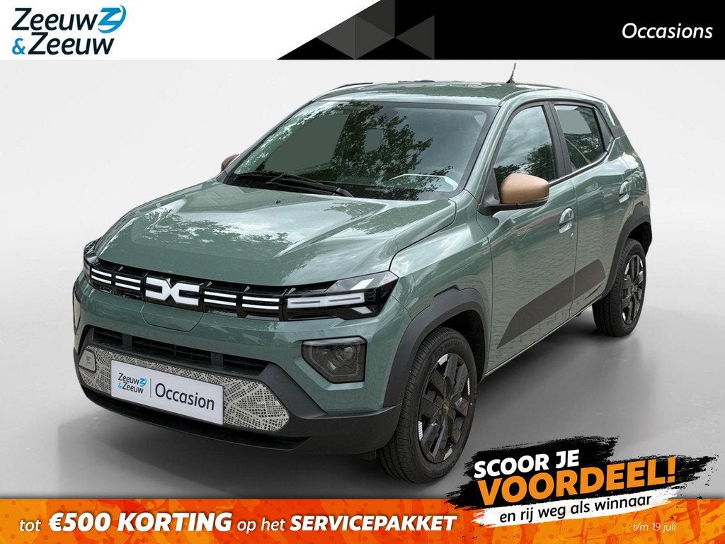Dacia Spring Extreme 65 26.8 kWh AUTOMAAT CAMERA CRUISE CONT, Auto's, Dacia, 12 maanden, 4 stoelen, Leder en Stof, Origineel Nederlands