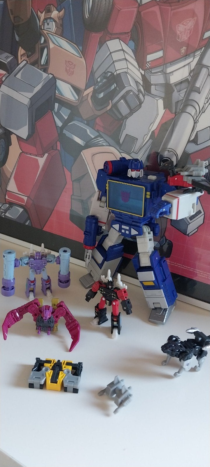 Transformers  - SS86 Soundwave + zes SS86 cassettes (set), Verzamelen, Transformers, G1, Ophalen of Verzenden, Zo goed als nieuw