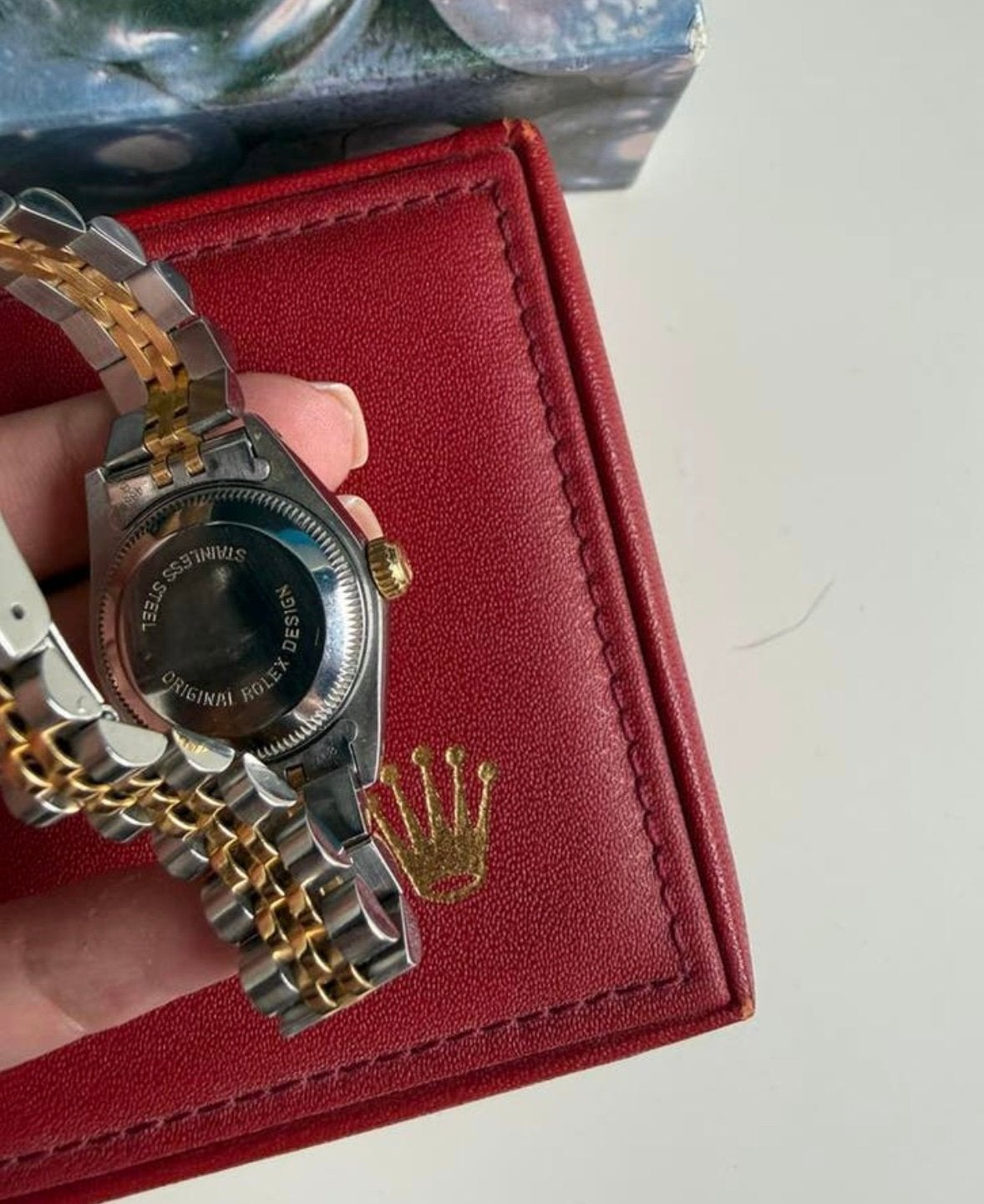 Rolex dames horloge orgineel met diamanten, Ophalen, Zo goed als nieuw, Staal, Rolex