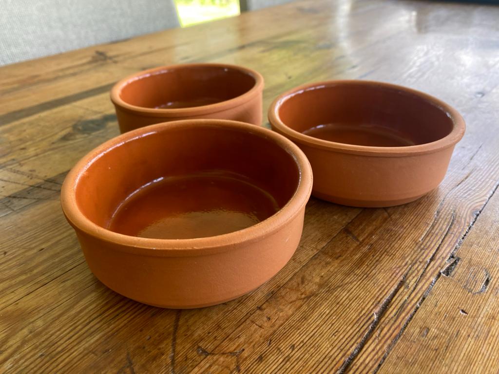 Set van 3 terracotta schaaltjes voor tapas, Ophalen of Verzenden