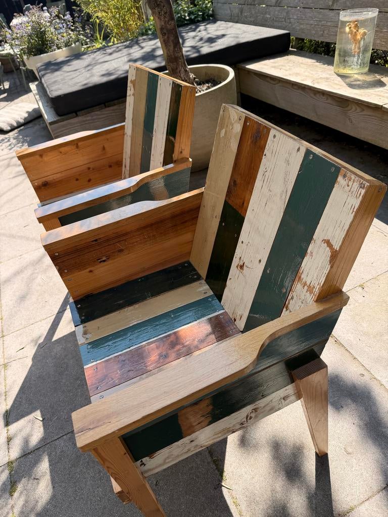 2 piet hein eek stoelen te koop. Eerste editie., Huis en Inrichting, Ophalen of Verzenden