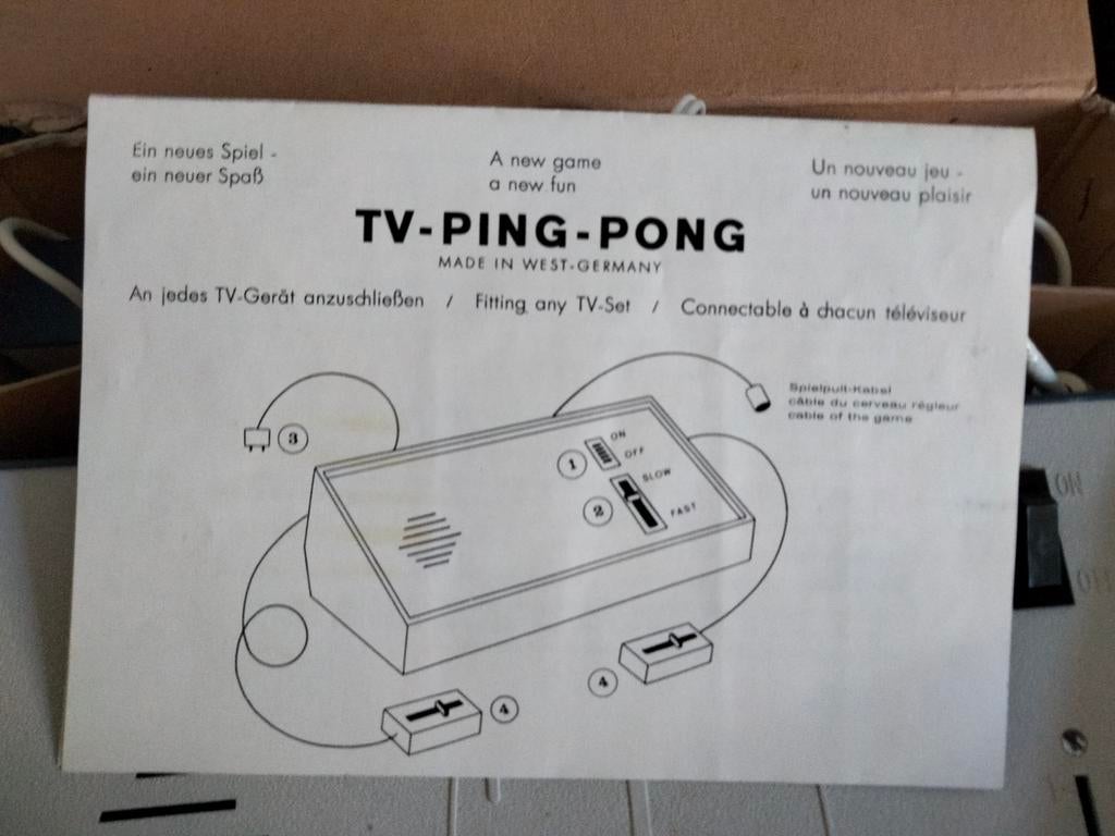 Vintage Tv Ping pong spel., Ophalen of Verzenden