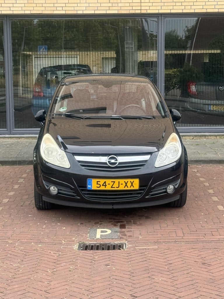 Opel Corsa 1.4 16V 5D AUT 2008 Zwart, Auto's, Opel, Particulier, Corsa, ABS, Airbags, Airconditioning, Boordcomputer, Centrale vergrendeling