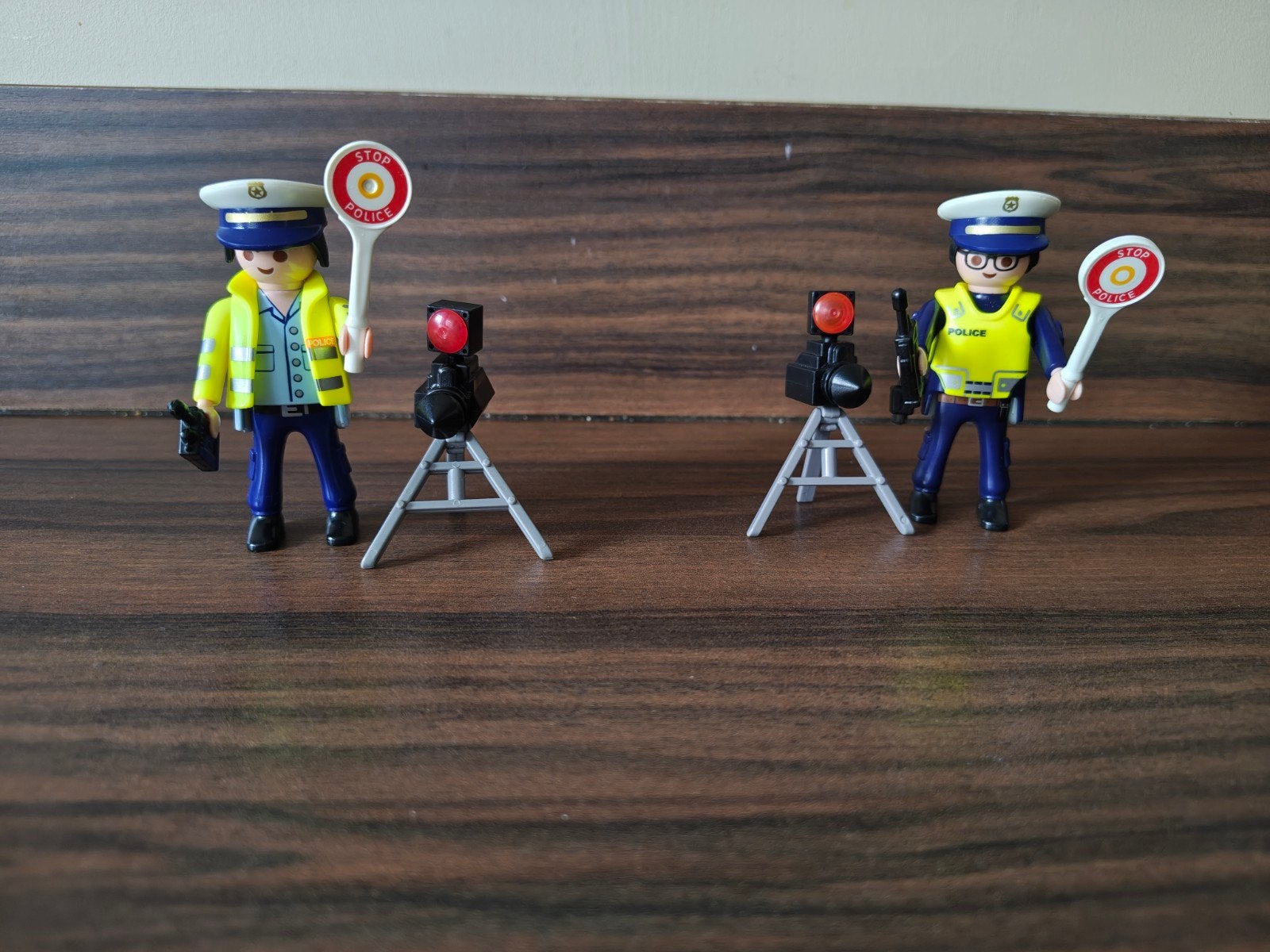 Playmobil Politieagent met snelheidsmeter en stopbord, Ophalen of Verzenden